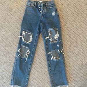 PacSun ripped blue jeans